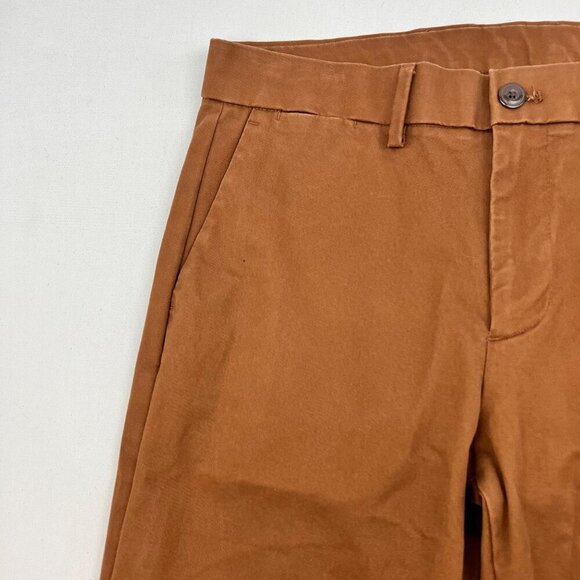 Gap Men’s Flat Front Skinny Khaki Pants Brown Size 30x34 Stretch - Picture 4 of 9